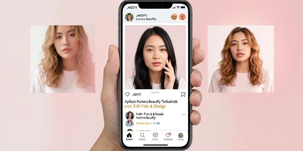 Antarmuka JAGO11 yang sederhana dengan fungsi Kamera Beautify.