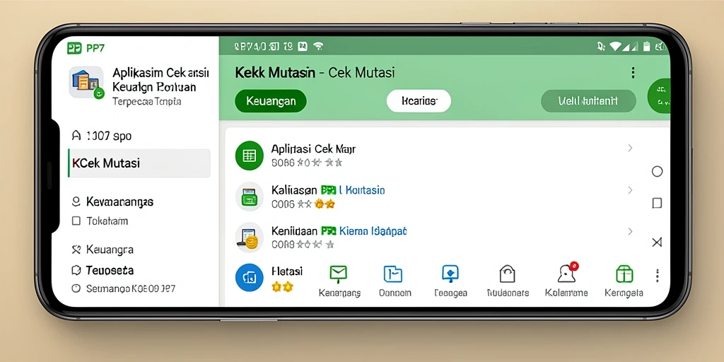 Tampilan antarmuka PP7 untuk mutasi keuangan yang mudah dipahami.