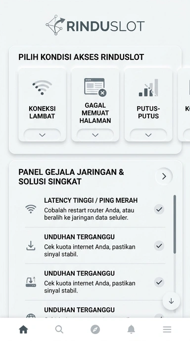 Tampilan link alternatif rinduslot