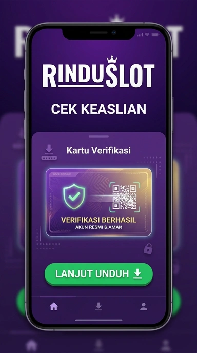 Tampilan kanal resmi rinduslot